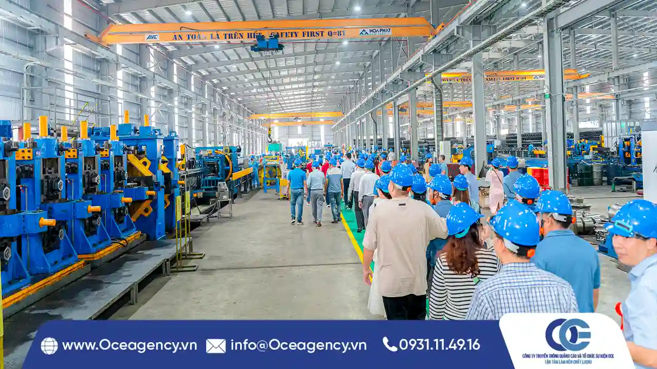 TỔ CHỨC LỄ KHÁNH THÀNH NHÀ MÁY ỐNG THÉP HÒA PHÁT LONG AN