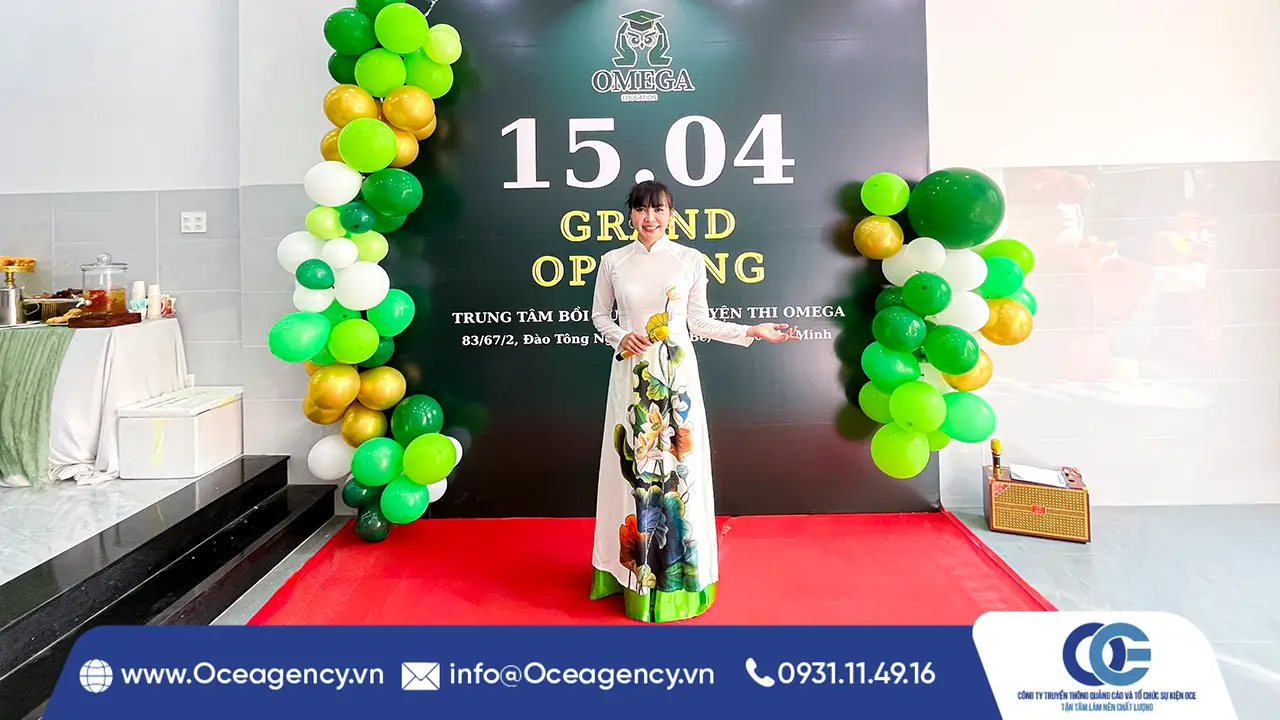 TỔ CHỨC KHAI TRƯƠNG TRUNG TÂM LUYỆN THI OMEGA