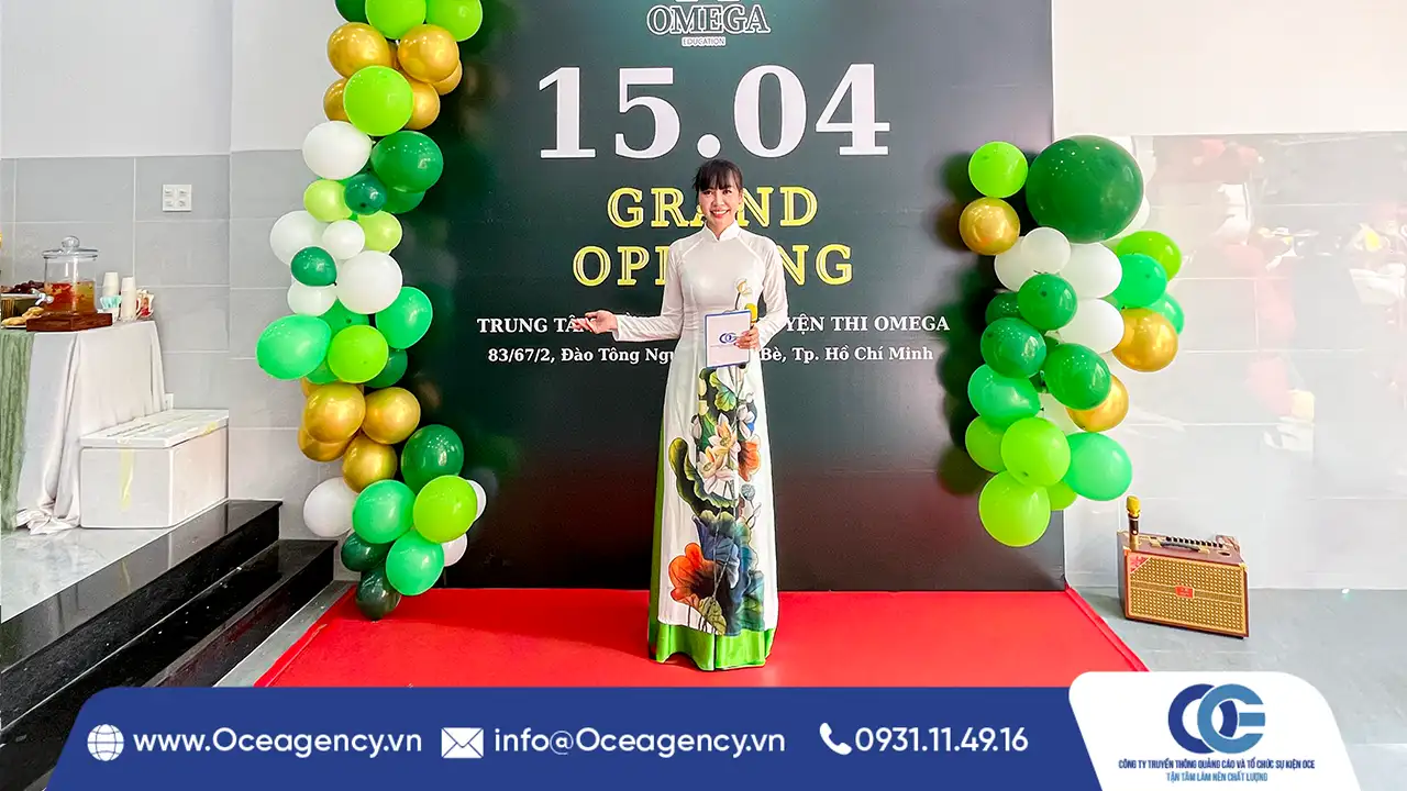 TỔ CHỨC KHAI TRƯƠNG TRUNG TÂM LUYỆN THI OMEGA