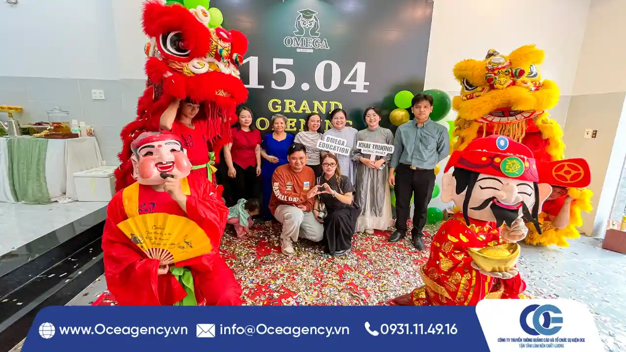 TỔ CHỨC KHAI TRƯƠNG TRUNG TÂM LUYỆN THI OMEGA