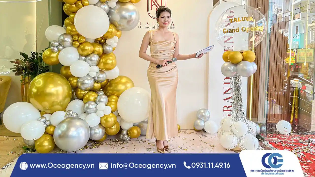 TỔ CHỨC LỄ KHAI TRƯƠNG CỬA HÀNG TRANG SỨC TALINA