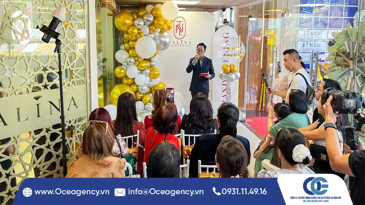 TỔ CHỨC LỄ KHAI TRƯƠNG CỬA HÀNG TRANG SỨC TALINA