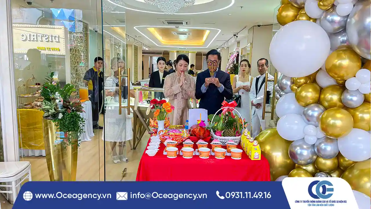 TỔ CHỨC LỄ KHAI TRƯƠNG CỬA HÀNG TRANG SỨC TALINA