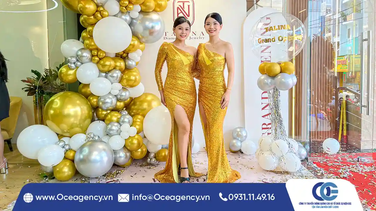 TỔ CHỨC LỄ KHAI TRƯƠNG CỬA HÀNG TRANG SỨC TALINA