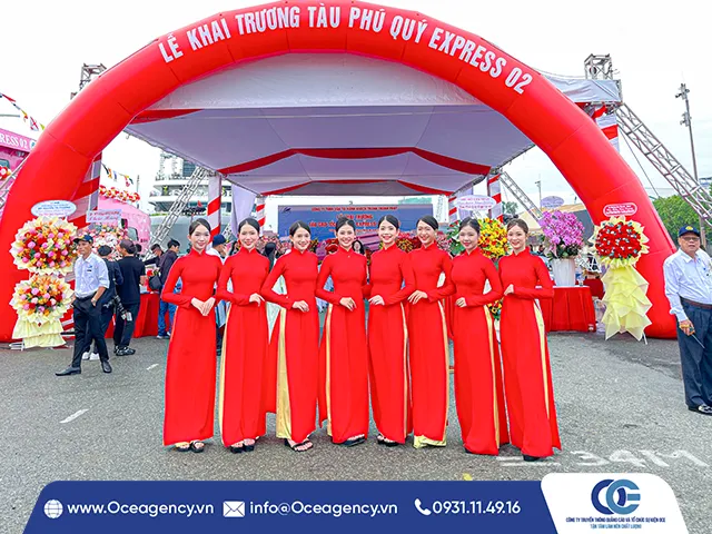 CUNG CẤP PG SỰ KIỆN KHAI TRƯƠNG TÀU PHÚ QUÝ EXPRESS 02