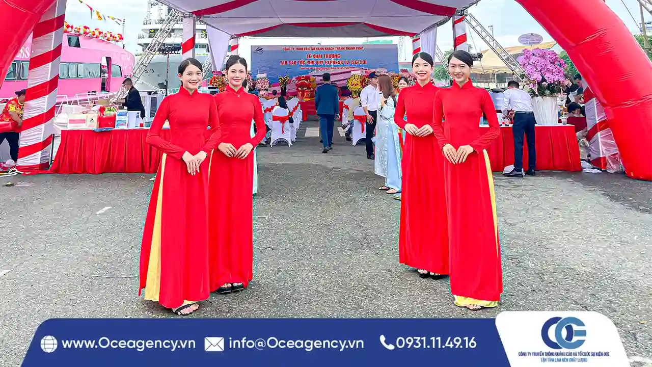 CUNG CẤP PG SỰ KIỆN KHAI TRƯƠNG TÀU PHÚ QUÝ EXPRESS 02