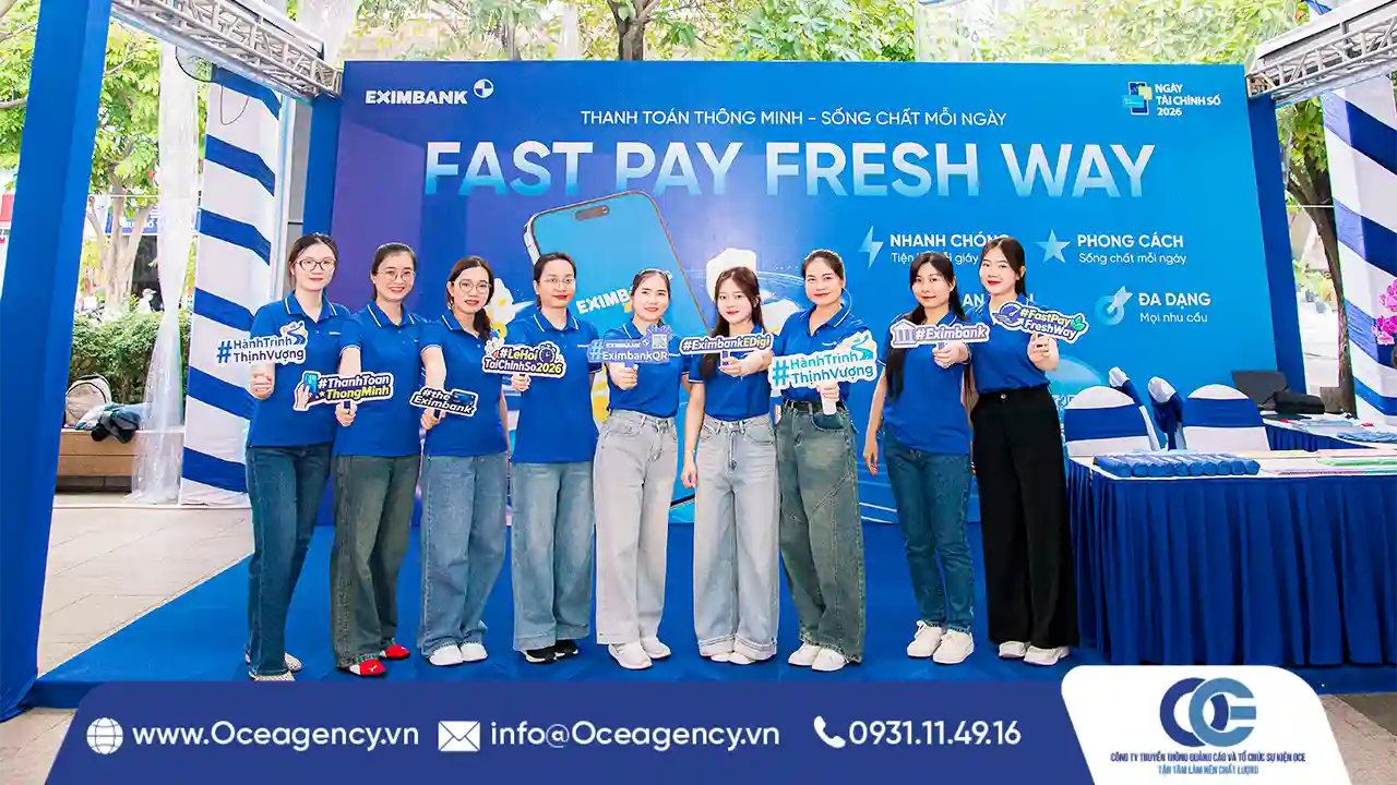 CUNG CẤP NHÂN SỰ VÀ THIẾT BỊ NGÀY HỘI TÀI CHÍNH SỐ EXIMBANK