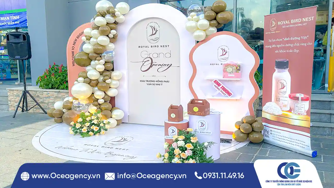 TỔ CHỨC LỄ KHAI TRƯƠNG ROYAL BIRD NEST TP.HCM