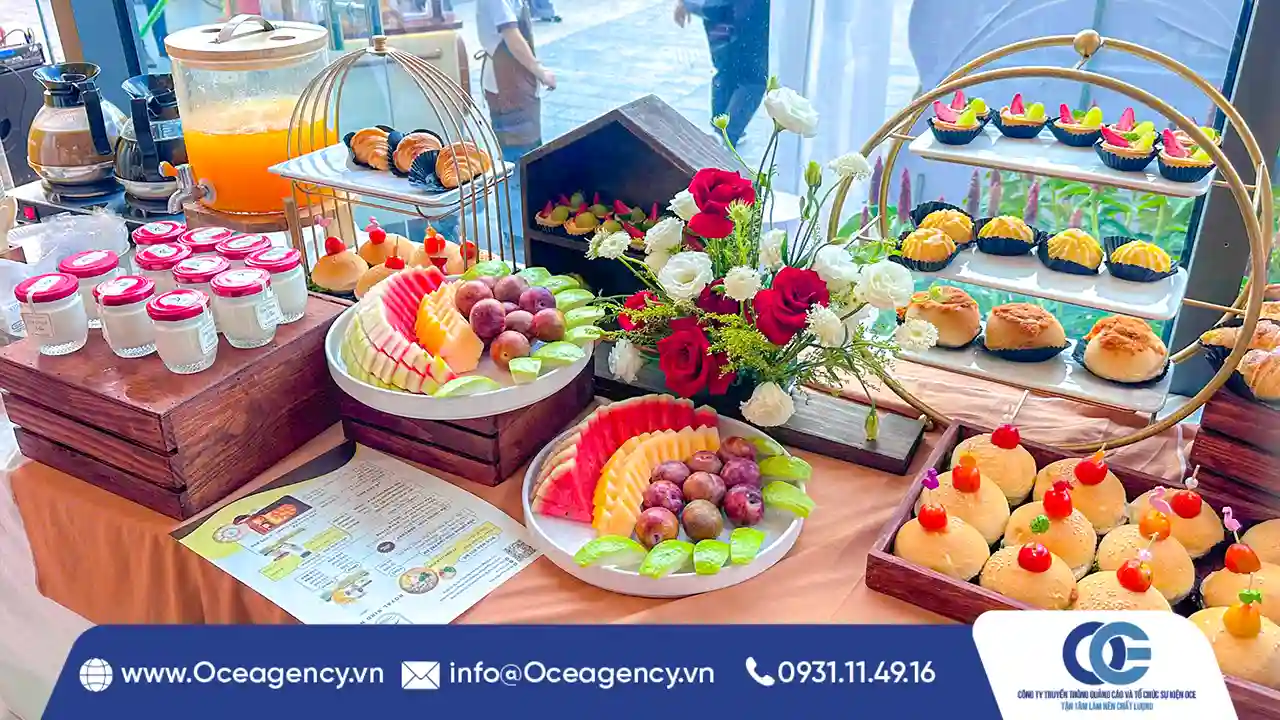 Cung Cấp Teabreak Sự Kiện Khai Trương Đẹp Mắt