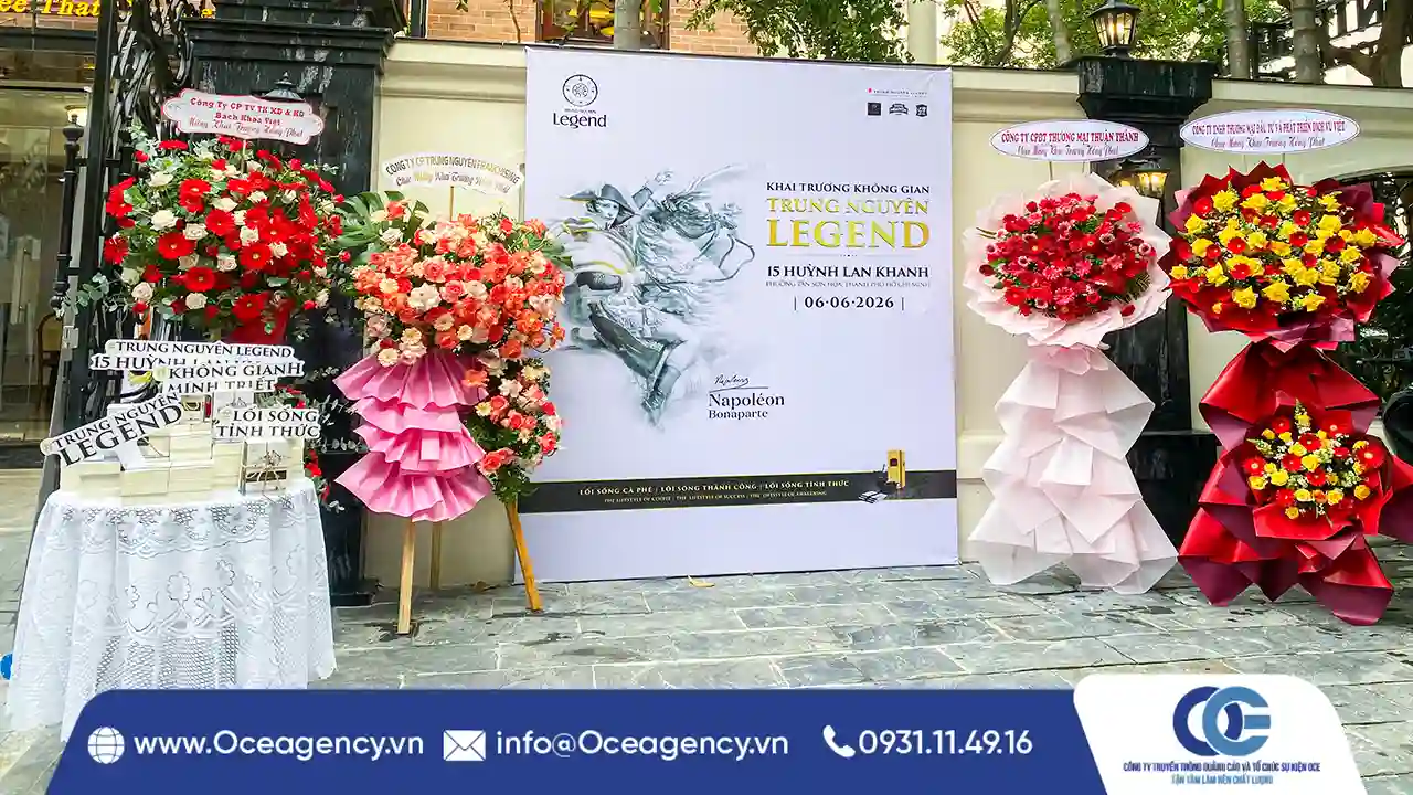 CUNG CẤP THIẾT BỊ KHAI TRƯƠNG TRUNG NGUYÊN LEGEND