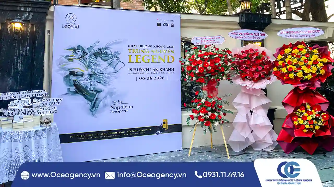 CUNG CẤP THIẾT BỊ KHAI TRƯƠNG TRUNG NGUYÊN LEGEND