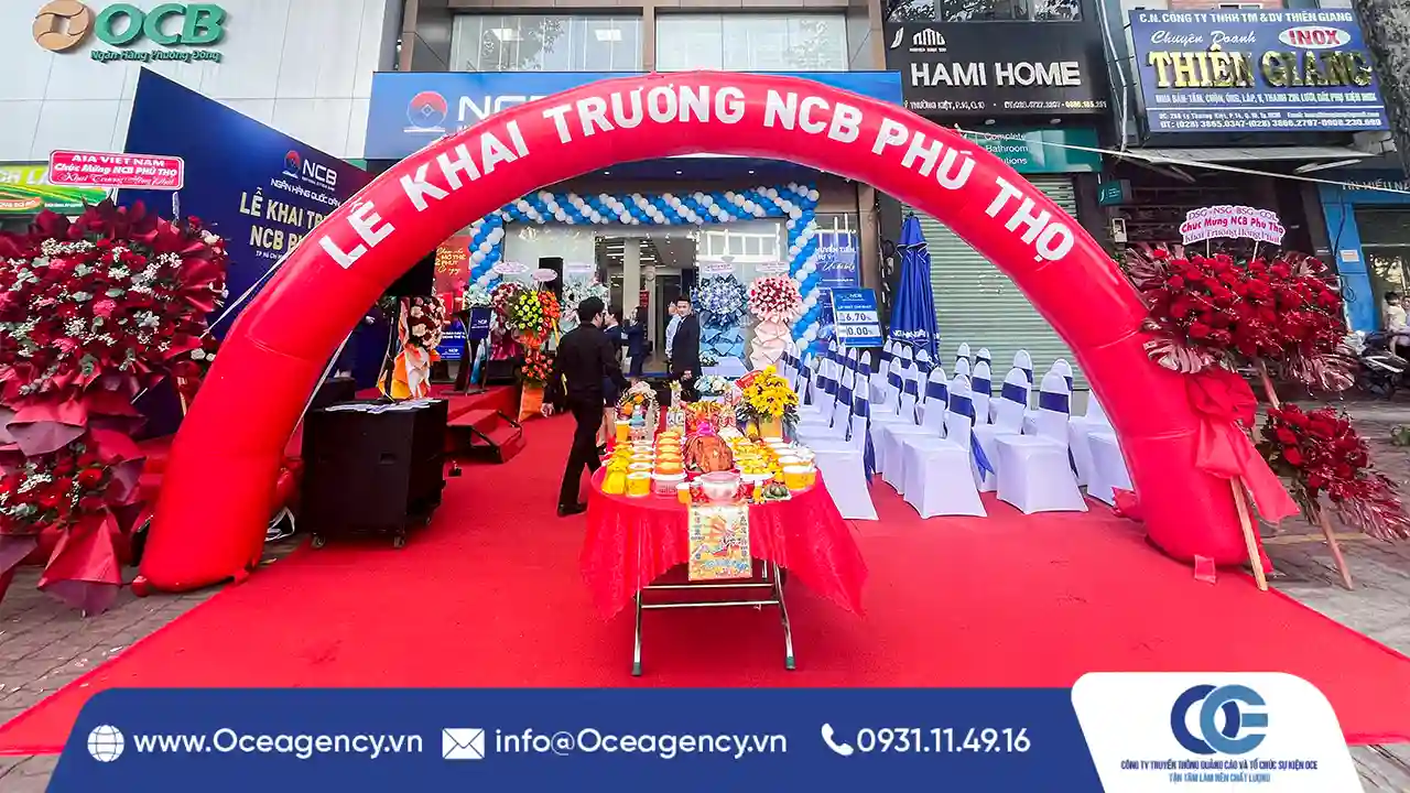 Cung Cấp Cổng Hơi Sự Kiện Khai Trương