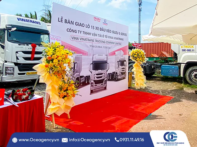 TỔ CHỨC SỰ KIỆN LỄ BÀN GIAO XE ISUZU ĐẠI THỊNH
