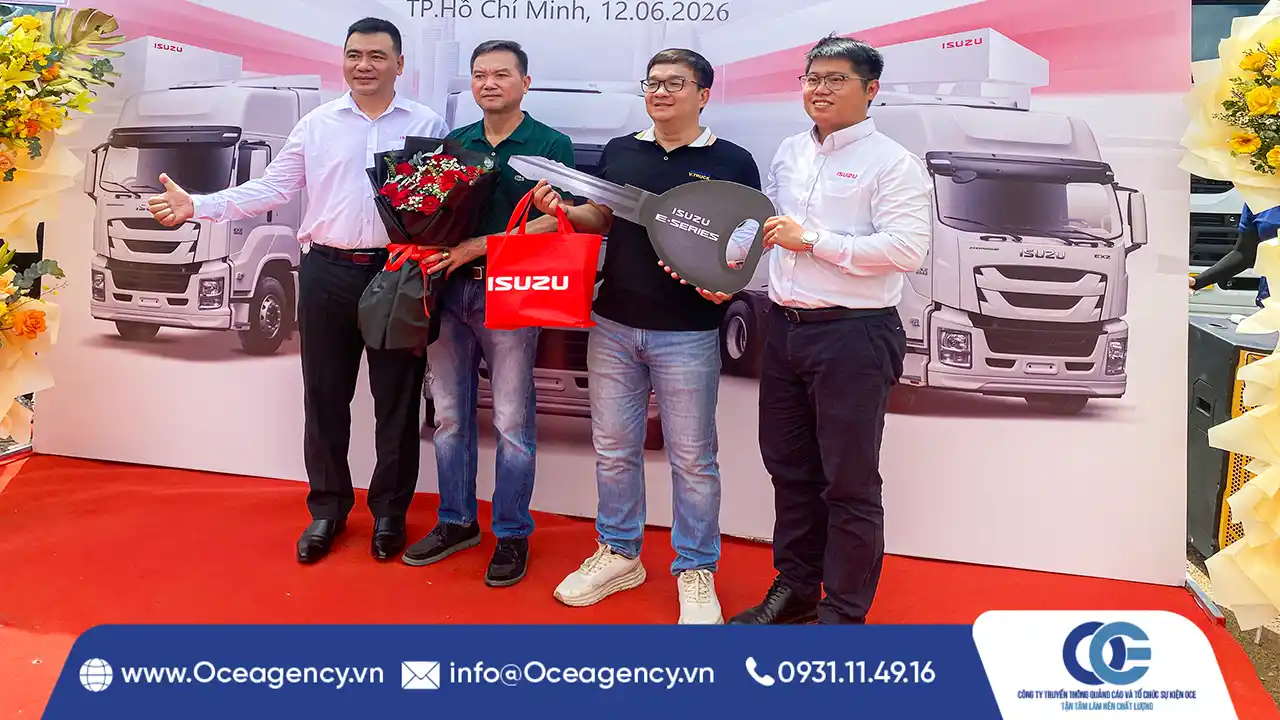TỔ CHỨC SỰ KIỆN LỄ BÀN GIAO XE ISUZU ĐẠI THỊNH