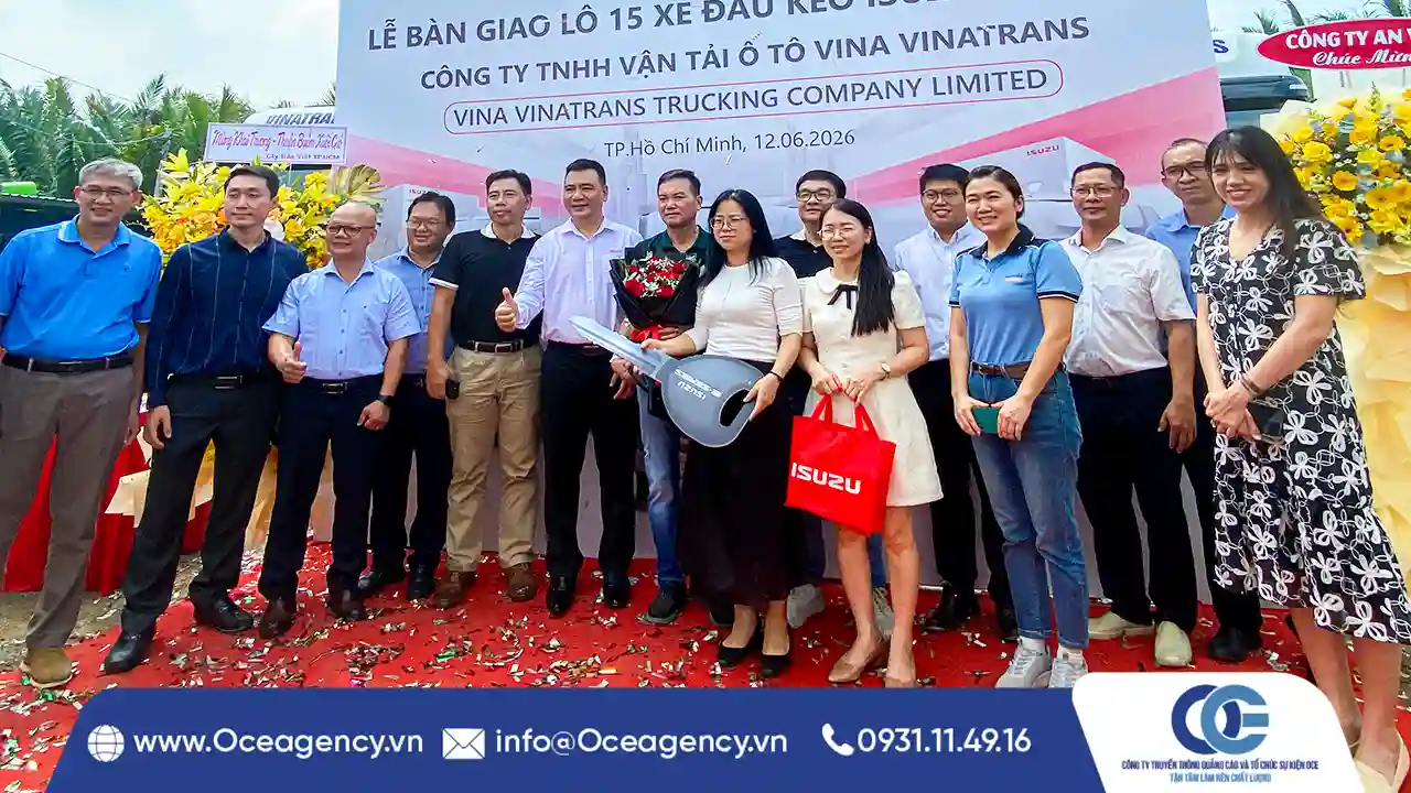 TỔ CHỨC SỰ KIỆN LỄ BÀN GIAO XE ISUZU ĐẠI THỊNH