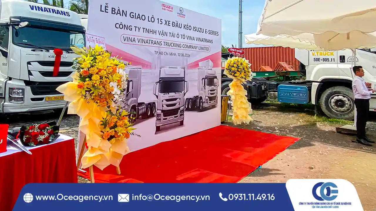 TỔ CHỨC SỰ KIỆN LỄ BÀN GIAO XE ISUZU ĐẠI THỊNH
