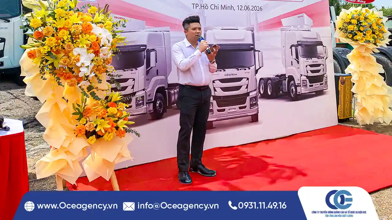 TỔ CHỨC SỰ KIỆN LỄ BÀN GIAO XE ISUZU ĐẠI THỊNH