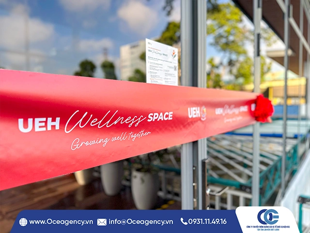 CUNG CẤP BỘ CẮT BĂNG LỄ BÀN GIAO UEH WELLNESS SPACE