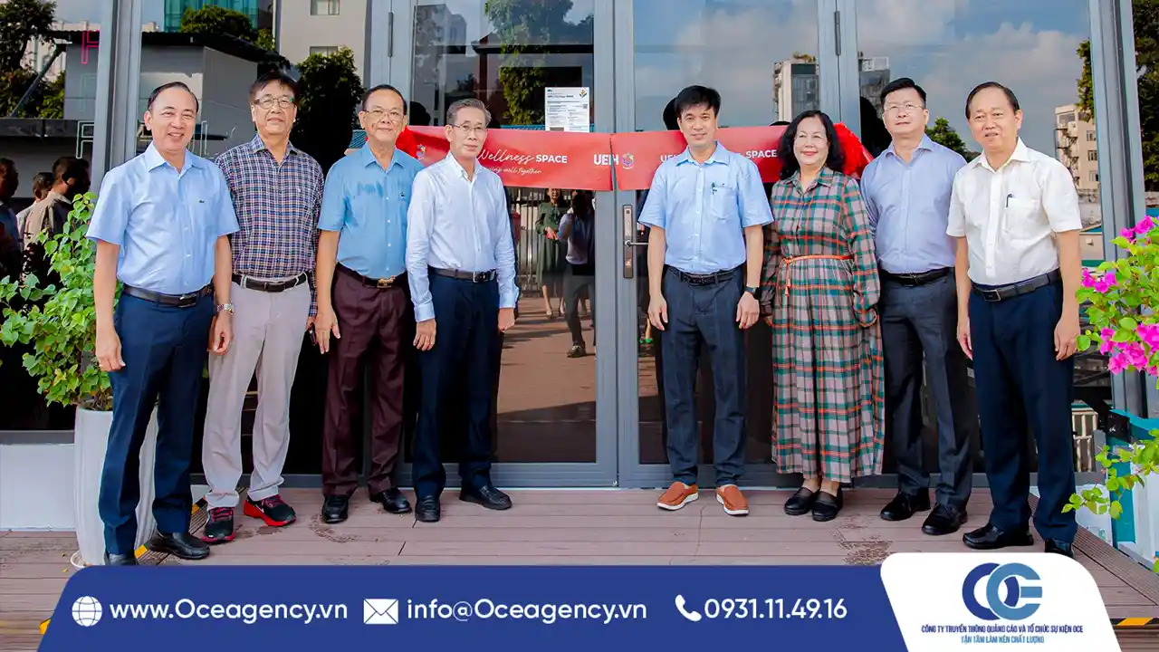 CUNG CẤP BỘ CẮT BĂNG LỄ BÀN GIAO UEH WELLNESS SPACE