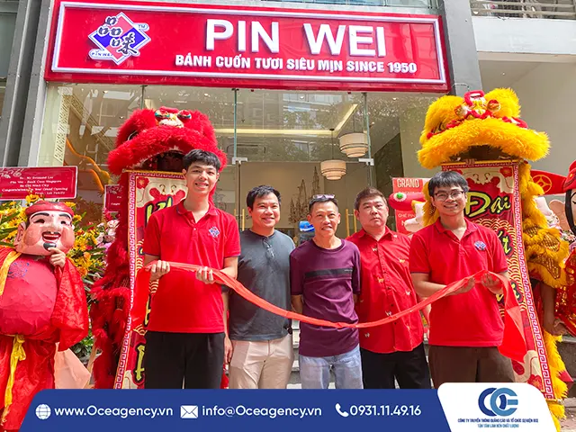 CUNG CẤP LÂN SƯ RỒNG & BĂNG CẮT KHAI TRƯƠNG PIN WEI