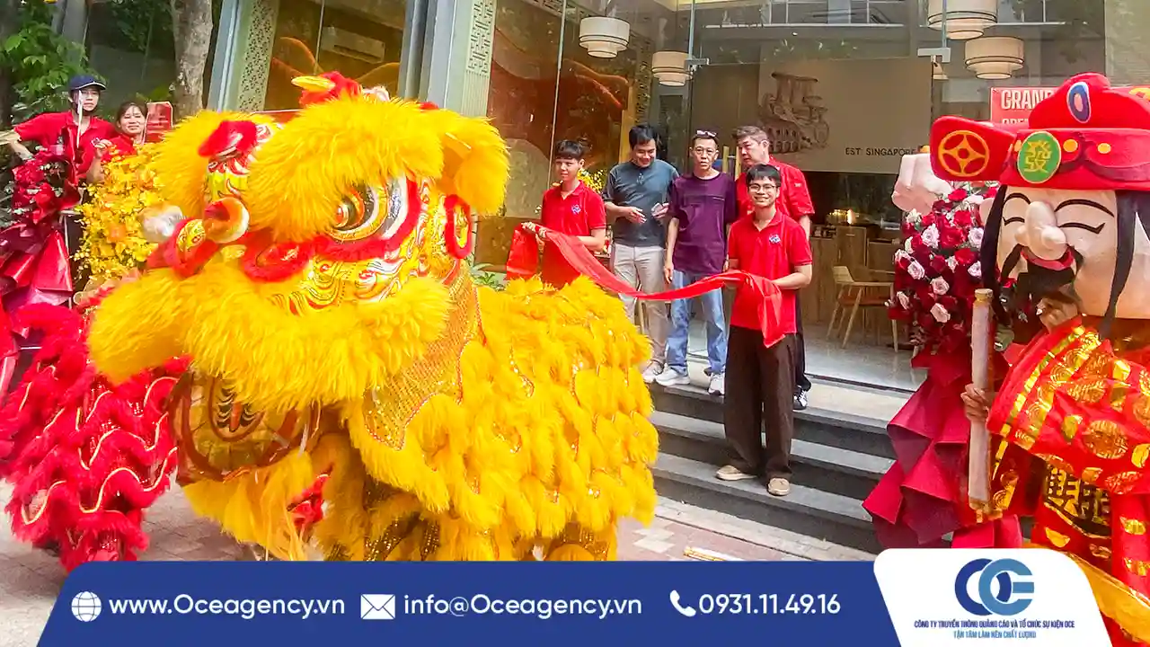 CUNG CẤP LÂN SƯ RỒNG & BĂNG CẮT KHAI TRƯƠNG PIN WEI