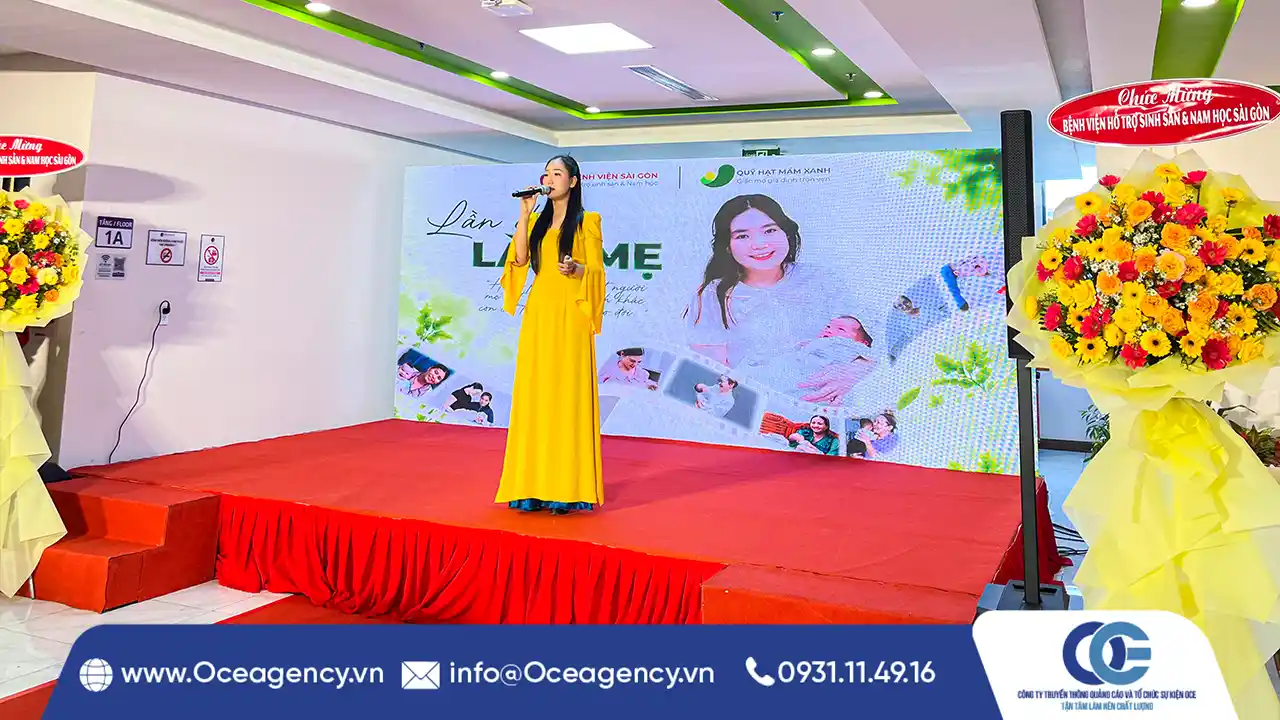 Ca sĩ mở màn sự kiện hội thảo y khoa