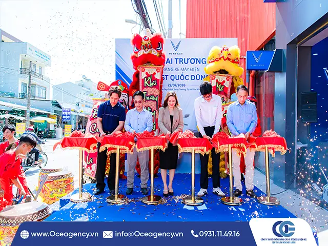 Tổ Chức Lễ Khai Trương VinFast Quốc Dũng Tại TP.HCM
