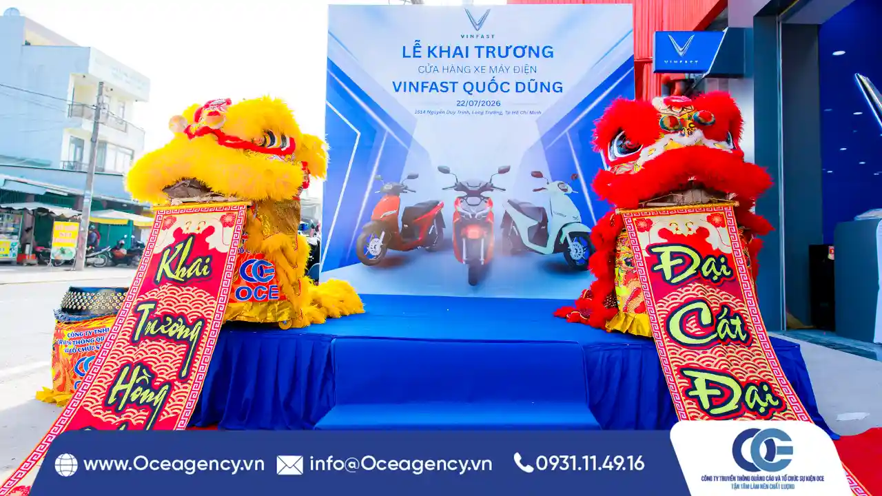 Tổ Chức Lễ Khai Trương VinFast Quốc Dũng Tại TP.HCM