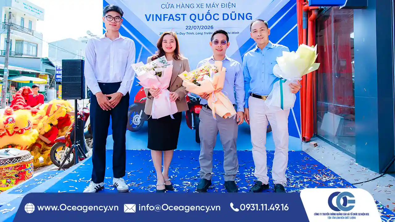 Tổ Chức Lễ Khai Trương VinFast Quốc Dũng Tại TP.HCM