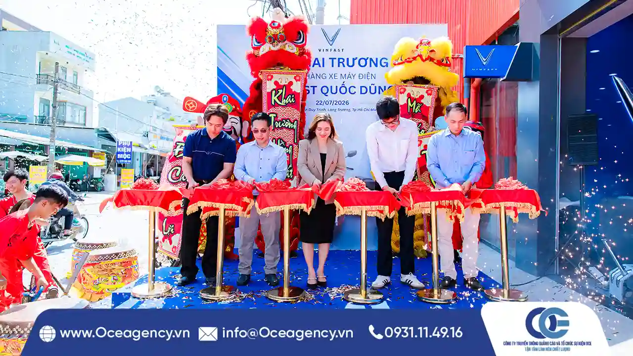 Tổ Chức Lễ Khai Trương VinFast Quốc Dũng Tại TP.HCM
