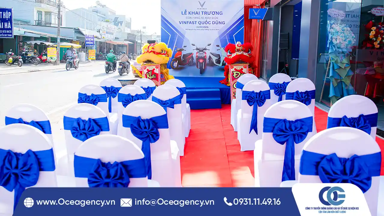 Tổ Chức Lễ Khai Trương VinFast Quốc Dũng Tại TP.HCM