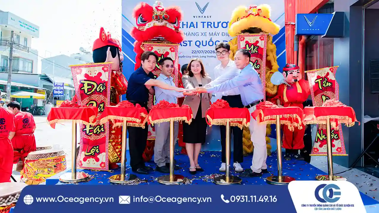 Tổ Chức Lễ Khai Trương VinFast Quốc Dũng Tại TP.HCM