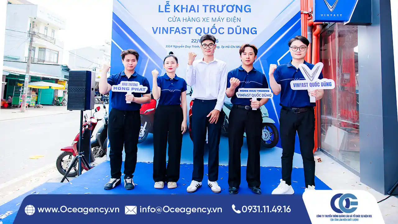 Tổ Chức Lễ Khai Trương VinFast Quốc Dũng Tại TP.HCM