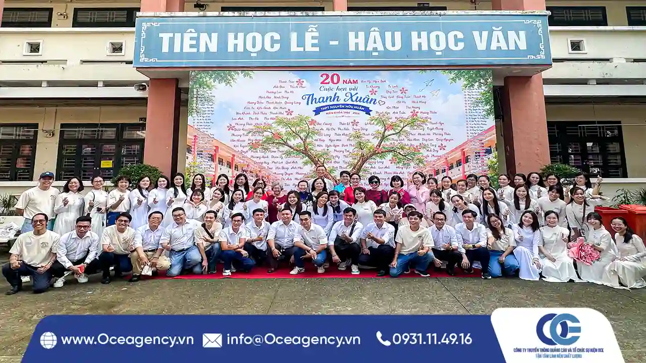 TỔ CHỨC HỘI KHÓA 20 NĂM TRƯỜNG THPT TRẦN HỮU HUÂN