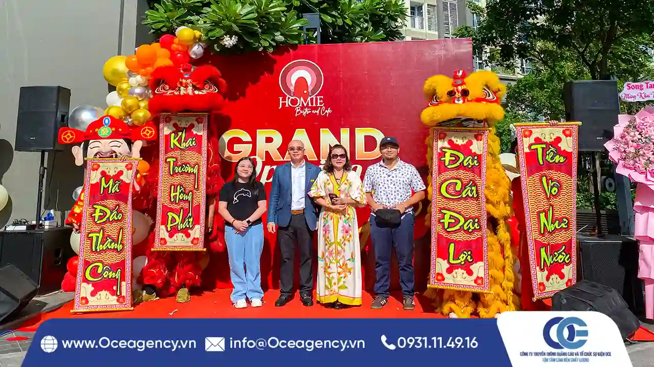 dịch vụ tổ chức khai trương