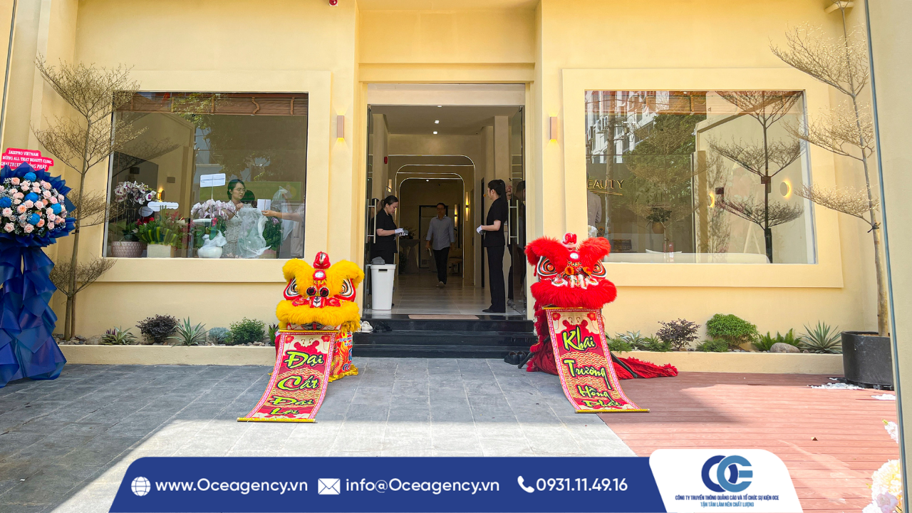 CUNG CẤP LÂN SƯ RỒNG KHAI TRƯƠNG ALL THAT BEAUTY CLINIC