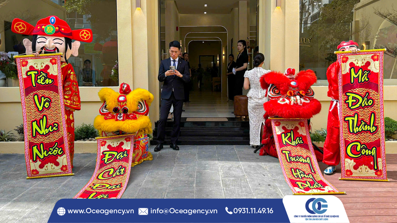 CUNG CẤP LÂN SƯ RỒNG KHAI TRƯƠNG ALL THAT BEAUTY CLINIC
