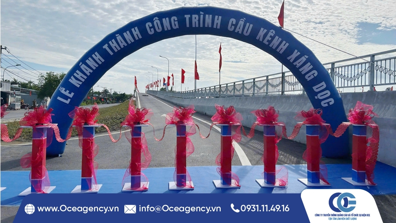 DỊCH VỤ CHO THUÊ CỔNG HƠI LỄ KHÁNH THÀNH CẦU XÁNG