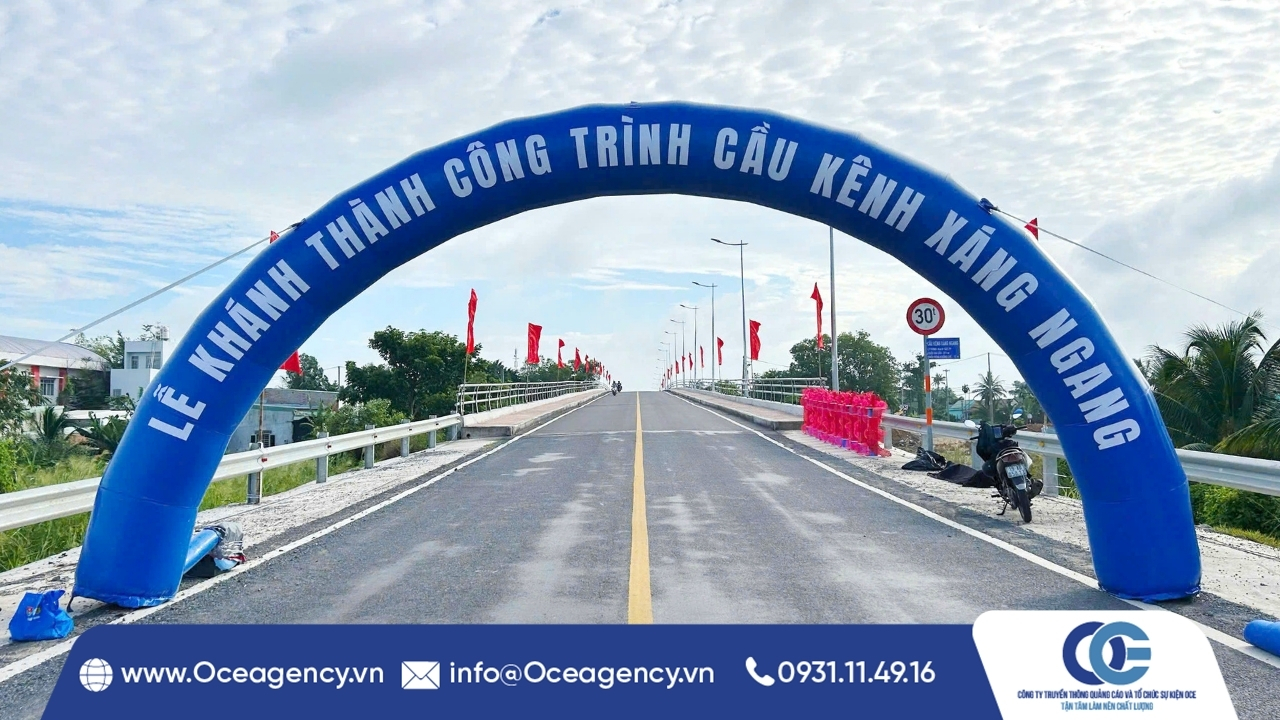 DỊCH VỤ CHO THUÊ CỔNG HƠI LỄ KHÁNH THÀNH CẦU XÁNG