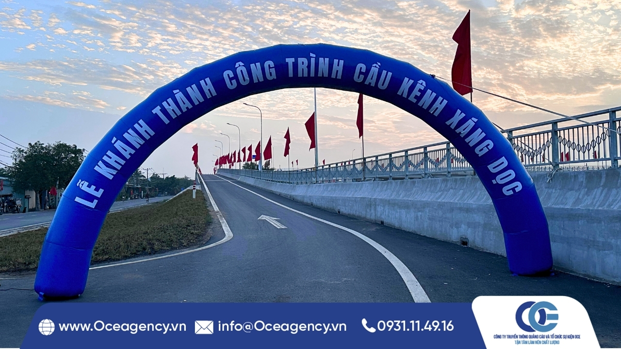 DỊCH VỤ CHO THUÊ CỔNG HƠI LỄ KHÁNH THÀNH CẦU XÁNG