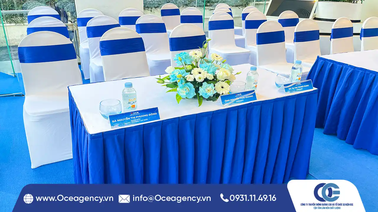 CUNG CẤP THIẾT BỊ LỄ TRAO THƯỞNG NGÂN HÀNG NCB HCM