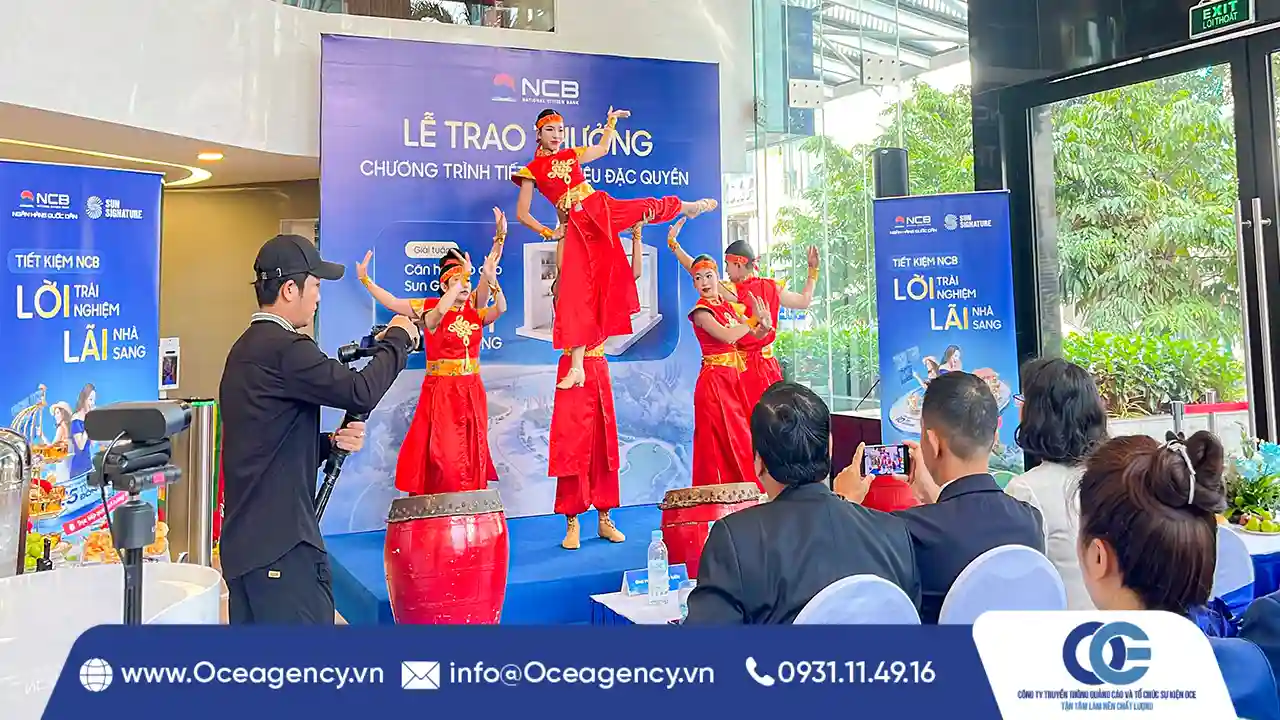 CUNG CẤP THIẾT BỊ LỄ TRAO THƯỞNG NGÂN HÀNG NCB HCM