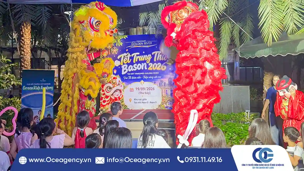 TỔ CHỨC SỰ KIỆN TRUNG THU VINHOMES GOLDEN RIVER