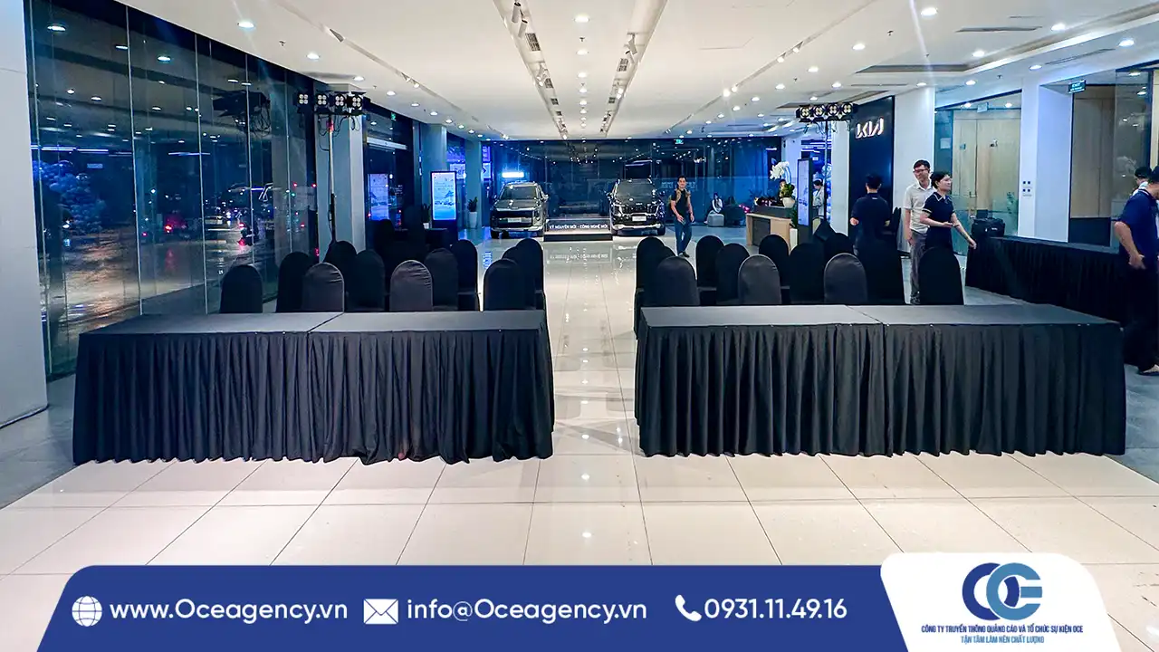 DỊCH VỤ CHO THUÊ BÀN GHẾ SHOWROOM KIA TÂN SƠN NHẤT
