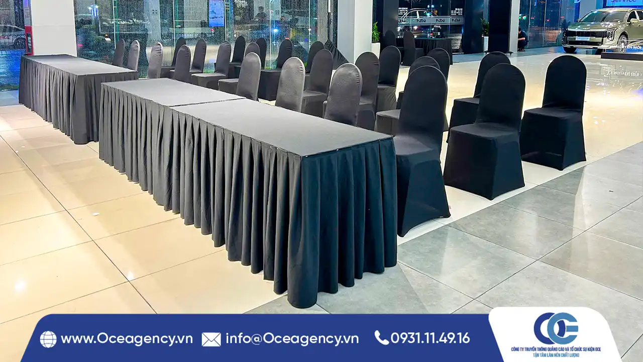 DỊCH VỤ CHO THUÊ BÀN GHẾ SHOWROOM KIA TÂN SƠN NHẤT