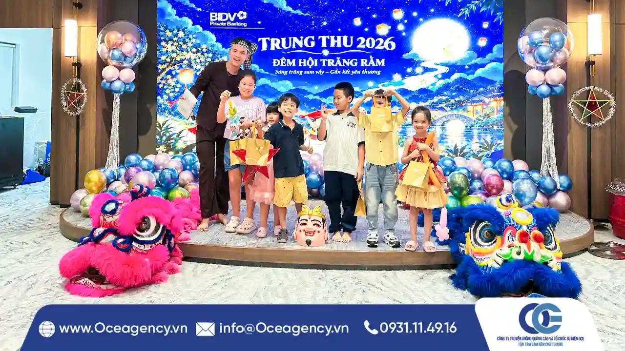 TỔ CHỨC TRUNG THU NGÂN HÀNG BIDV TẠI TP.HCM