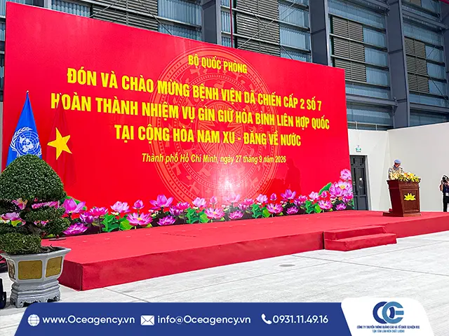 CUNG CẤP THIẾT BỊ SỰ KIỆN BỘ QUỐC PHÒNG TẠI TP.HCM