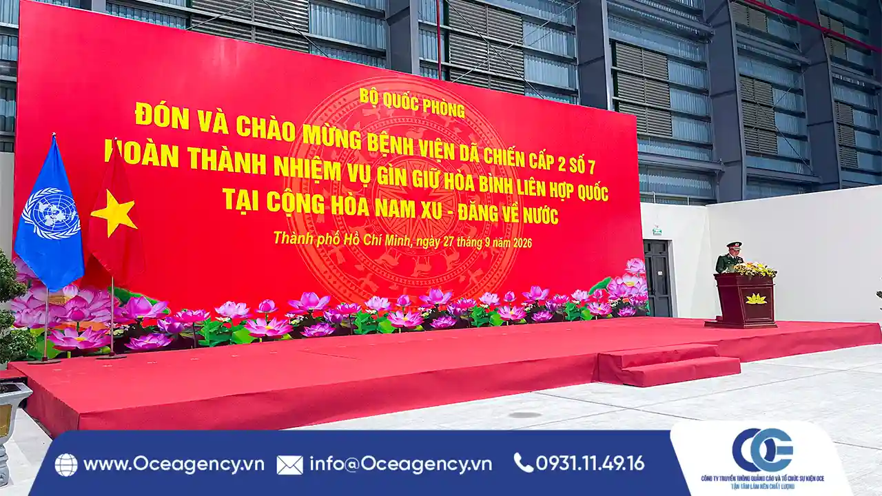CUNG CẤP THIẾT BỊ SỰ KIỆN BỘ QUỐC PHÒNG TẠI TP.HCM