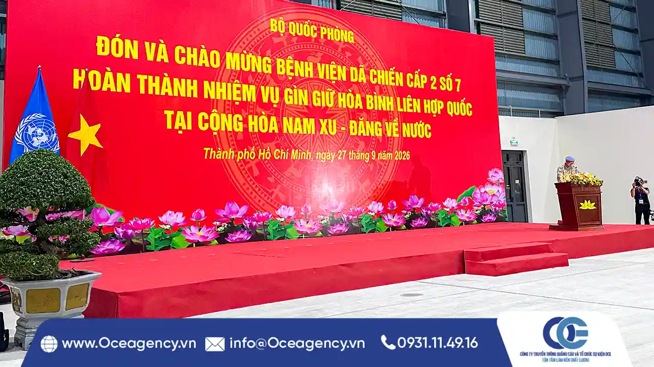 CUNG CẤP THIẾT BỊ SỰ KIỆN BỘ QUỐC PHÒNG TẠI TP.HCM