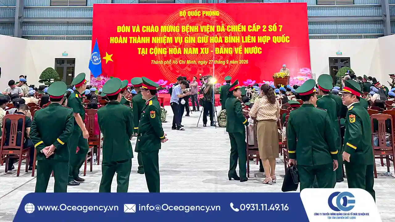 CUNG CẤP THIẾT BỊ SỰ KIỆN BỘ QUỐC PHÒNG TẠI TP.HCM